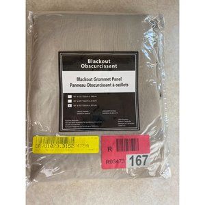 Pierre Single Blackout Grommet Panel Curtain Stone 40" x 95"